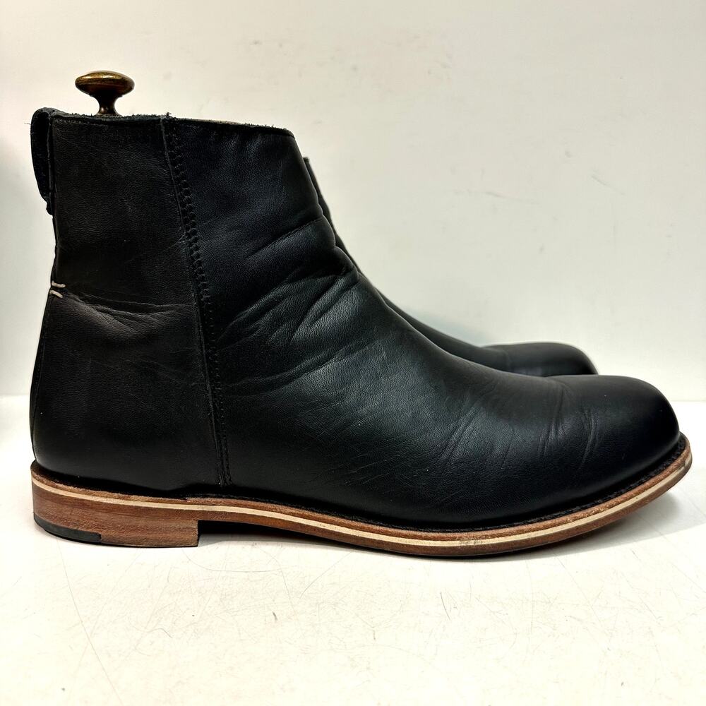 EUC Rancourt & Co. x Helm Pablo Boot Zipper Moto Made in Maine USA 11.5 D